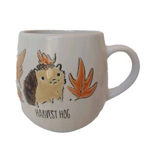 Prima Design Harvest Hog Ceramic  Porcelain Mug 4"1/2x4" New